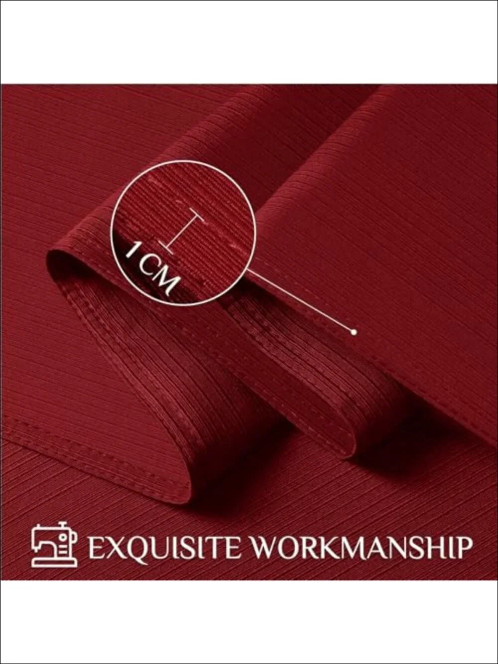 Jacquard Geometric Line Tablecloth Waterproof Stain Resistant Washable 60 x 120